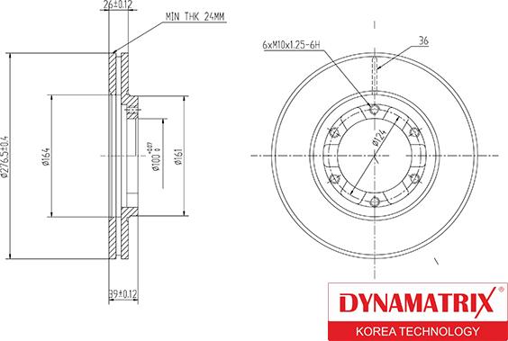 Dynamatrix DBD464 - Əyləc Diski furqanavto.az