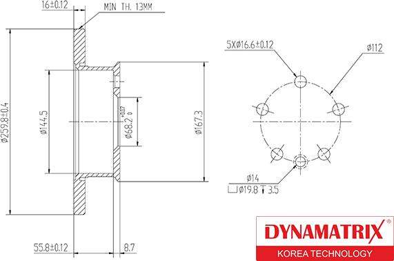 Dynamatrix DBD426 - Əyləc Diski furqanavto.az