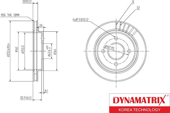 Dynamatrix DBD479 - Əyləc Diski furqanavto.az