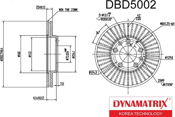 Dynamatrix DBD5002 - Əyləc Diski furqanavto.az