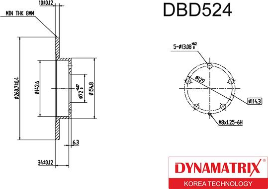 Dynamatrix DBD524 - Əyləc Diski furqanavto.az