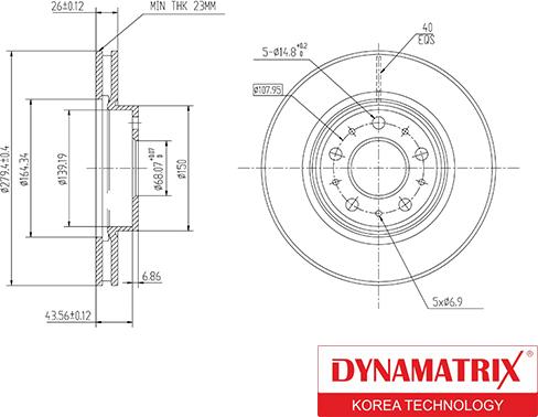 Dynamatrix DBD605 - Əyləc Diski furqanavto.az