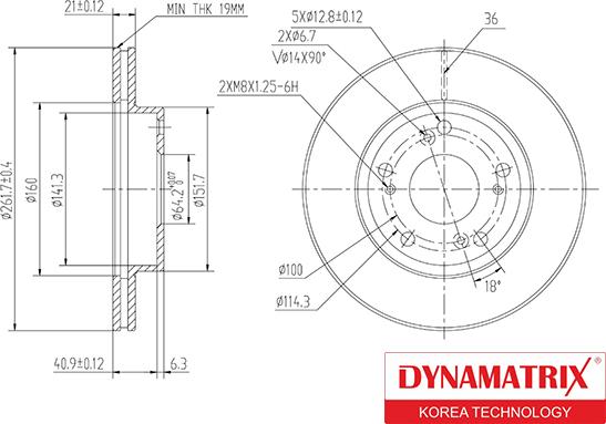 Dynamatrix DBD1939 - Əyləc Diski furqanavto.az