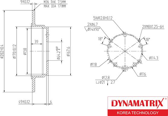 Dynamatrix DBD1933 - Əyləc Diski furqanavto.az