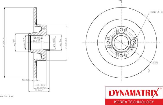 Dynamatrix DBD1443 - Əyləc Diski furqanavto.az