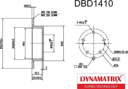 Dynamatrix DBD1410 - Əyləc Diski furqanavto.az