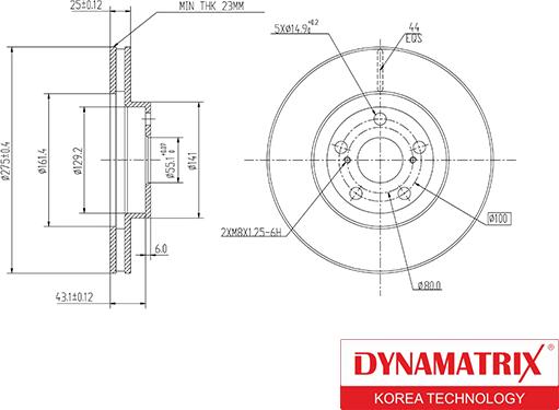 Dynamatrix DBD1484 - Əyləc Diski furqanavto.az