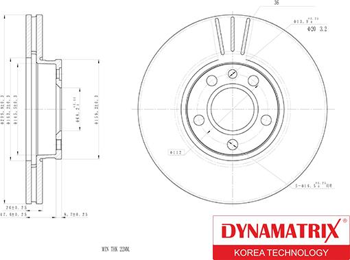 Dynamatrix DBD1559 - Əyləc Diski furqanavto.az