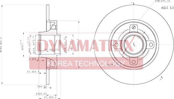 Dynamatrix DBD1561 - Əyləc Diski furqanavto.az