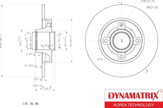 Dynamatrix DBD1523 - Əyləc Diski furqanavto.az