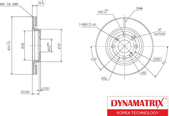 Dynamatrix DBD1527 - Əyləc Diski furqanavto.az