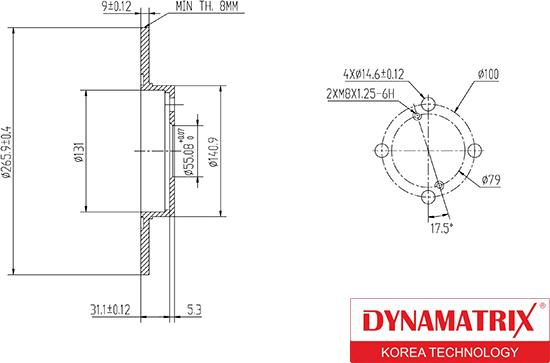 Dynamatrix DBD1576 - Əyləc Diski furqanavto.az