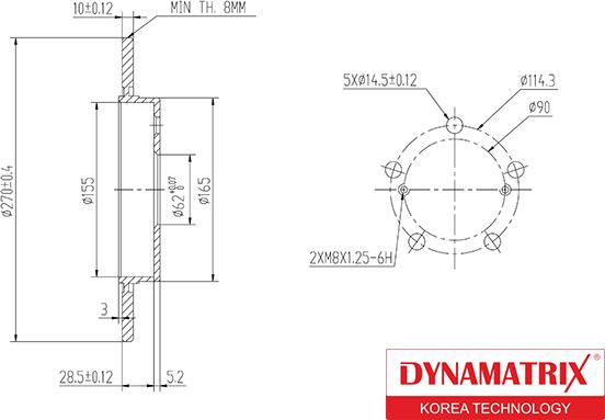 Dynamatrix DBD1645 - Əyləc Diski furqanavto.az