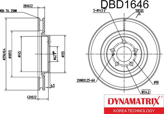 Dynamatrix DBD1646 - Əyləc Diski furqanavto.az