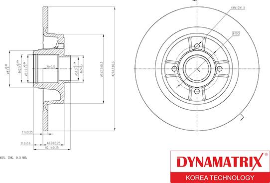 Dynamatrix DBD1656 - Əyləc Diski furqanavto.az