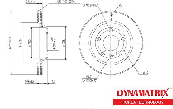 Dynamatrix DBD1003 - Əyləc Diski furqanavto.az