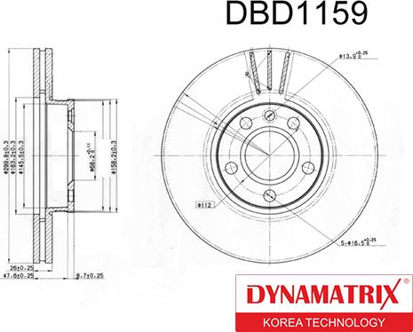 Dynamatrix DBD1159 - Əyləc Diski furqanavto.az