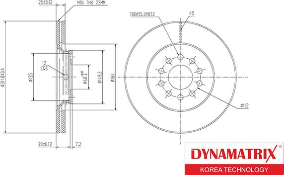 Dynamatrix DBD1156 - Əyləc Diski furqanavto.az