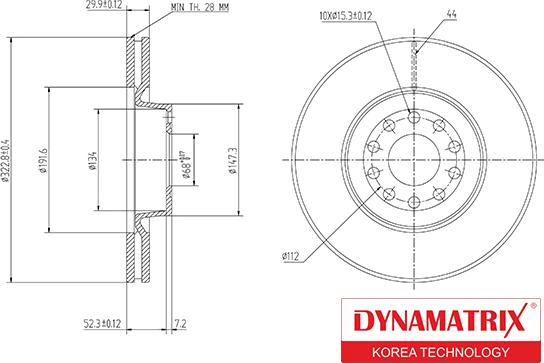 Dynamatrix DBD1150 - Əyləc Diski furqanavto.az