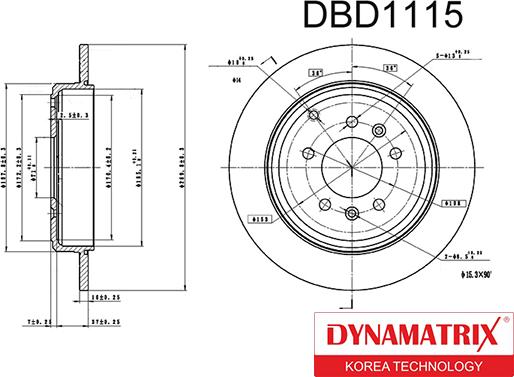 Dynamatrix DBD1115 - Əyləc Diski furqanavto.az