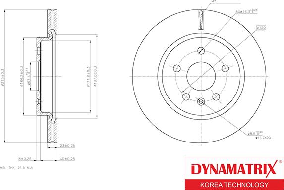 Dynamatrix DBD1805C - Əyləc Diski furqanavto.az