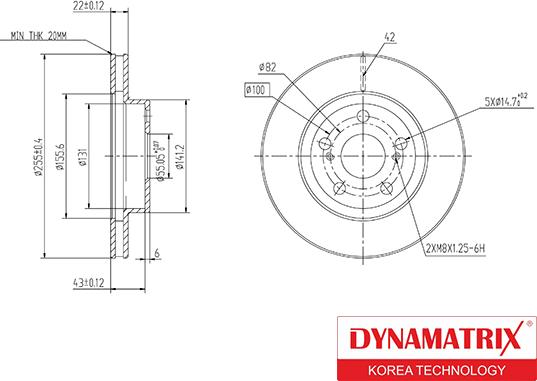 Dynamatrix DBD188 - Əyləc Diski furqanavto.az