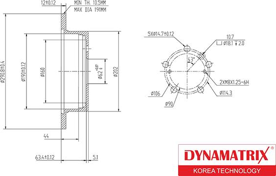 Dynamatrix DBD1380 - Əyləc Diski furqanavto.az