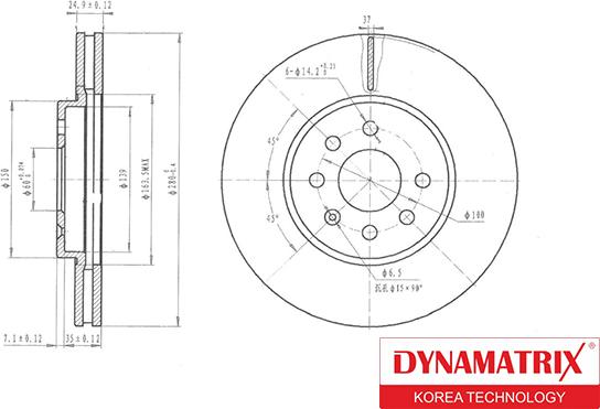 Dynamatrix DBD1374 - Əyləc Diski furqanavto.az