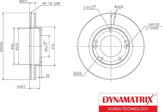 Dynamatrix DBD1290 - Əyləc Diski furqanavto.az