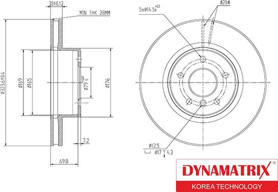 Dynamatrix DBD124 - Əyləc Diski furqanavto.az