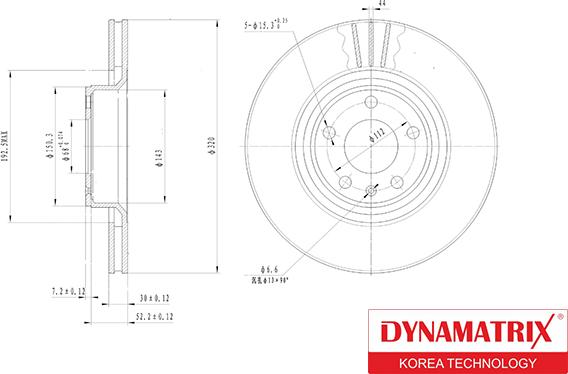 Dynamatrix DBD1277 - Əyləc Diski furqanavto.az