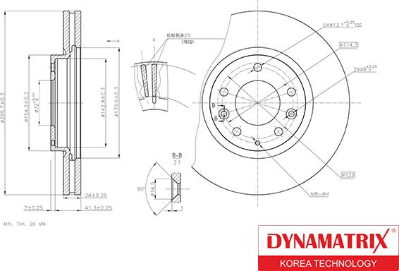 Dynamatrix DBD1768 - Əyləc Diski furqanavto.az