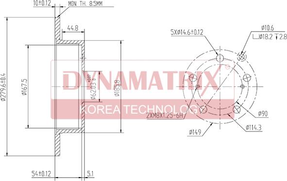 Dynamatrix DBD1704 - Əyləc Diski furqanavto.az