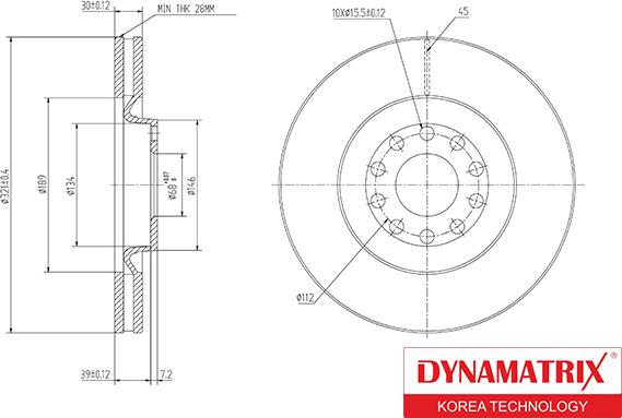 Dynamatrix DBD1705 - Əyləc Diski furqanavto.az