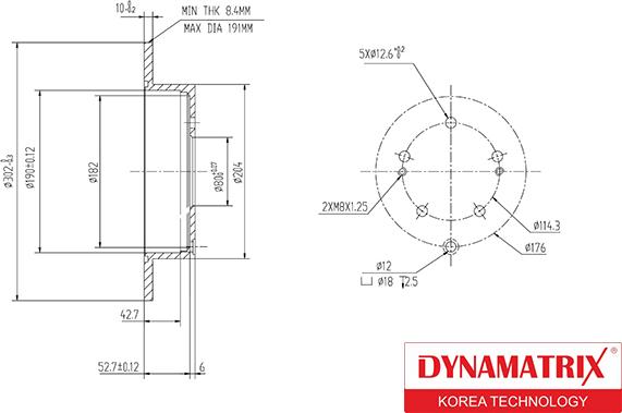 Dynamatrix DBD1737 - Əyləc Diski furqanavto.az