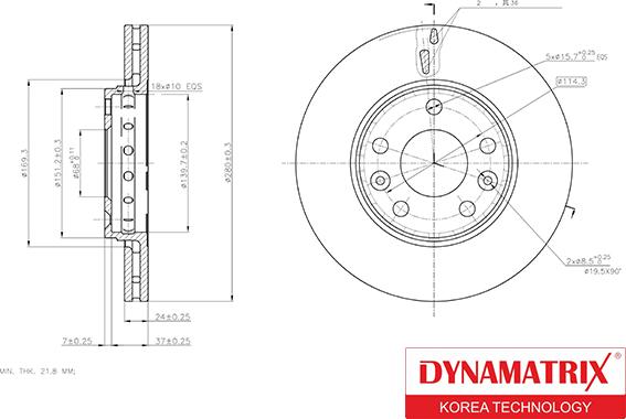 Dynamatrix DBD1728 - Əyləc Diski furqanavto.az