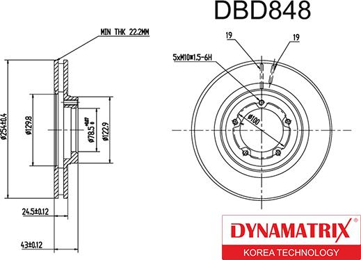 Dynamatrix DBD848 - Əyləc Diski furqanavto.az