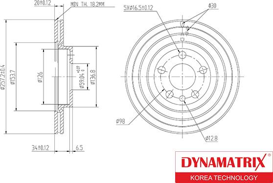 Dynamatrix DBD842 - Əyləc Diski furqanavto.az