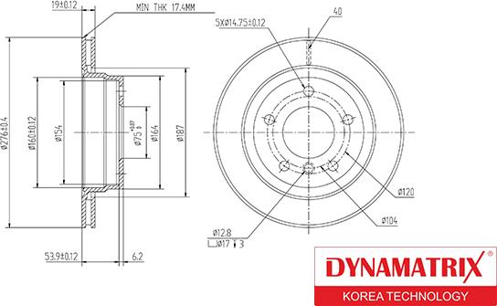 Dynamatrix DBD831 - Əyləc Diski furqanavto.az