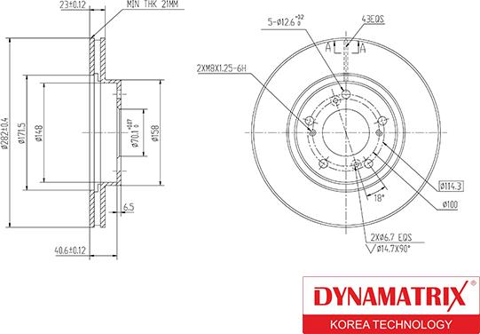 Dynamatrix DBD829 - Əyləc Diski furqanavto.az