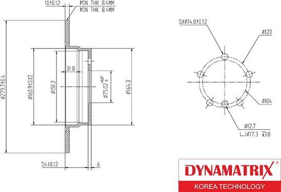 Dynamatrix DBD249 - Əyləc Diski furqanavto.az