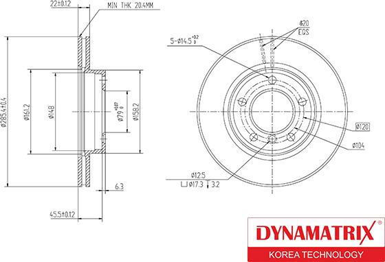 Dynamatrix DBD258 - Əyləc Diski furqanavto.az