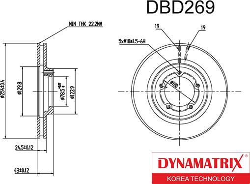 Dynamatrix DBD269 - Əyləc Diski furqanavto.az