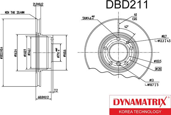 Dynamatrix DBD211 - Əyləc Diski furqanavto.az