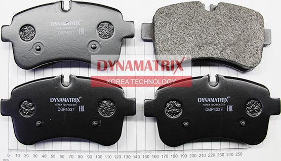 Dynamatrix DBP4037 - Əyləc altlığı dəsti, əyləc diski furqanavto.az