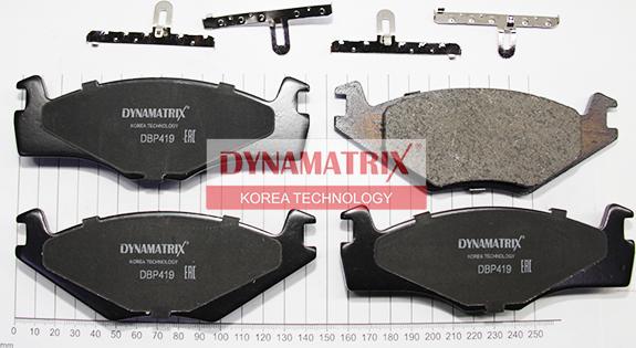 Dynamatrix DBP419 - Əyləc altlığı dəsti, əyləc diski furqanavto.az