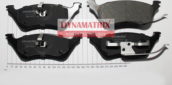 Dynamatrix DBP1475 - Əyləc altlığı dəsti, əyləc diski furqanavto.az