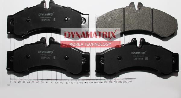 Dynamatrix DBP1043 - Əyləc altlığı dəsti, əyləc diski furqanavto.az