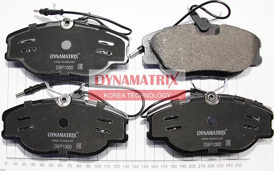 Dynamatrix DBP1000 - Əyləc altlığı dəsti, əyləc diski furqanavto.az