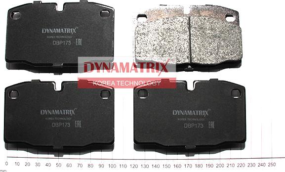 Dynamatrix DBP173 - Əyləc altlığı dəsti, əyləc diski furqanavto.az